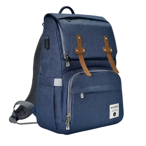 Mochila maternidade menino - Azul Explorer